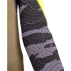 2024 Gul Junior Response 5/4mm GBS Chest Zip Wetsuit RE1251-C1 - Green / Sulphur